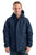 Berne Mens Navy Nylon Coastline Waterproof Insulated Storm Jacket