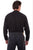 Scully Mens Black 100% Cotton Pique L/S Shirt