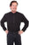 Scully Mens Black 100% Cotton Ribbed L/S Shirt