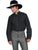Scully RangeWear Mens Black 100% Cotton Gambler L/S Western Shirt