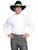 Scully Rangewear Mens White 100% Cotton L/S Big Gambler Western Shirt