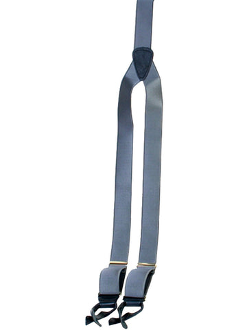 Scully Rangewear Mens Grey 100% Silk French Satin Suspenders