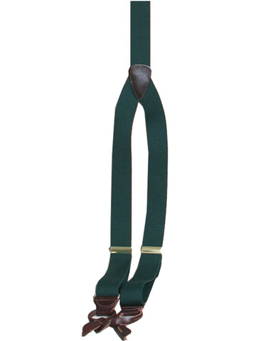 Scully Rangewear Hunter Green Poly-Elastic Adjustable Y-Back Suspenders