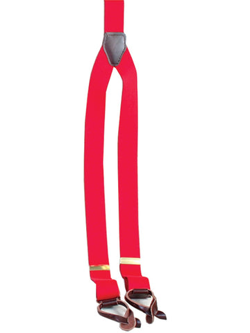 Scully Rangewear Red Poly-Elastic Adjustable Y-Back Suspenders