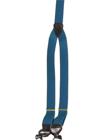 Scully Rangewear Teal Poly-Elastic Adjustable Y-Back Suspenders
