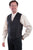 Scully Mens Black Polyester Vintage Vest