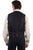 Scully Mens Black Polyester Vintage Vest