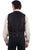 Scully Mens Black Polyester Paisley Vest