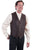 Scully Mens Brown Polyester Paisley Vest