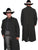 Scully RangeWear Mens Black 100% Cotton Long Overcoat Duster Coat