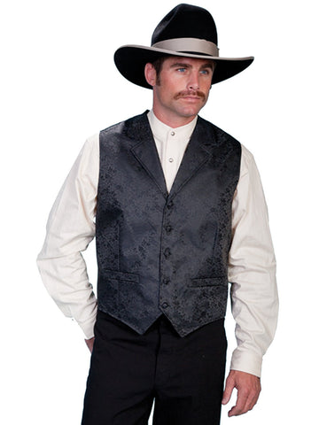 Scully Rangewear Mens Black Polyester Dragon Classic Vest