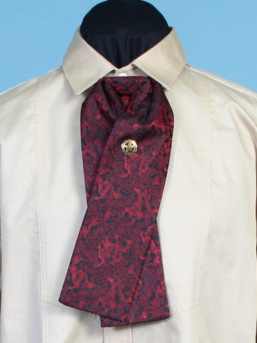 Scully Rangewear Mens Red Polyester Dragon Gentlemen's Tie