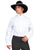 Scully RangeWear Mens White 100% Cotton Victorian L/S Pullover Western Shirt