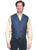 Scully Rangewear Mens Blue Polyester Paisley Old Time Vest