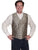 Scully Mens Taupe Polyester Self-Backed Vest