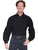 Scully Rangewear Mens Black 100% Cotton L/S Dealer Western Bib Shirt