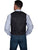 Scully Mens Black Polyester Diamond Dot Vest