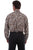 Scully Mens Brown 100% Cotton Paisley L/S Shirt