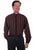 Scully Mens Black 100% Cotton Striped L/S Shirt