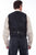 Scully Mens Royal Blue Polyester Notched Lapel Floral Vest