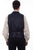 Scully Mens Blue Cotton Blend Piping Pt Vest