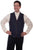 Scully Mens Blue Cotton Blend Piping Pt Vest