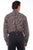 Scully Mens Brown 100% Cotton Lg Paisley L/S Shirt