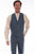 Scully Mens Blue Cotton Blend Herringbone Vest