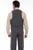 Scully Mens Charcoal Cotton Blend Herringbone Vest