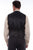 Scully Mens Black 100% Silk Notched Lapels Vest