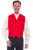 Scully Mens Red 100% Silk Notched Lapels Vest