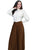 Scully RangeWear Womens Brown Polyester Western Split Skirt