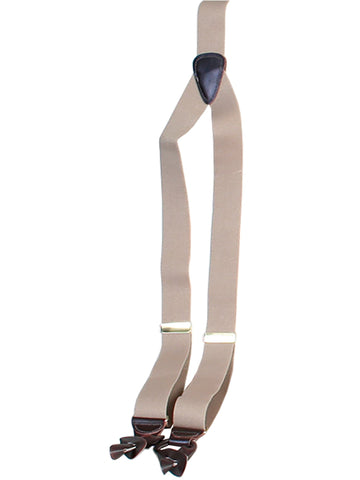 Scully Womens Beige Elastic Leather Suspenders