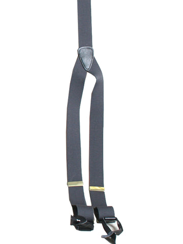 Scully Womens Charcoal Elastic Leather Suspenders
