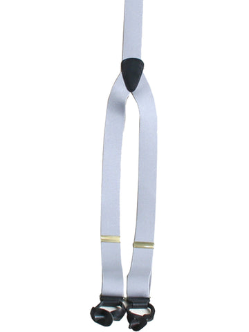 Scully Womens Gray Elastic Leather Suspenders