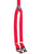 Scully Womens Red Elastic Leather Suspenders