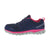 Reebok Womens Navy & Pink Mesh Work Shoes Alloy Toe Oxfords