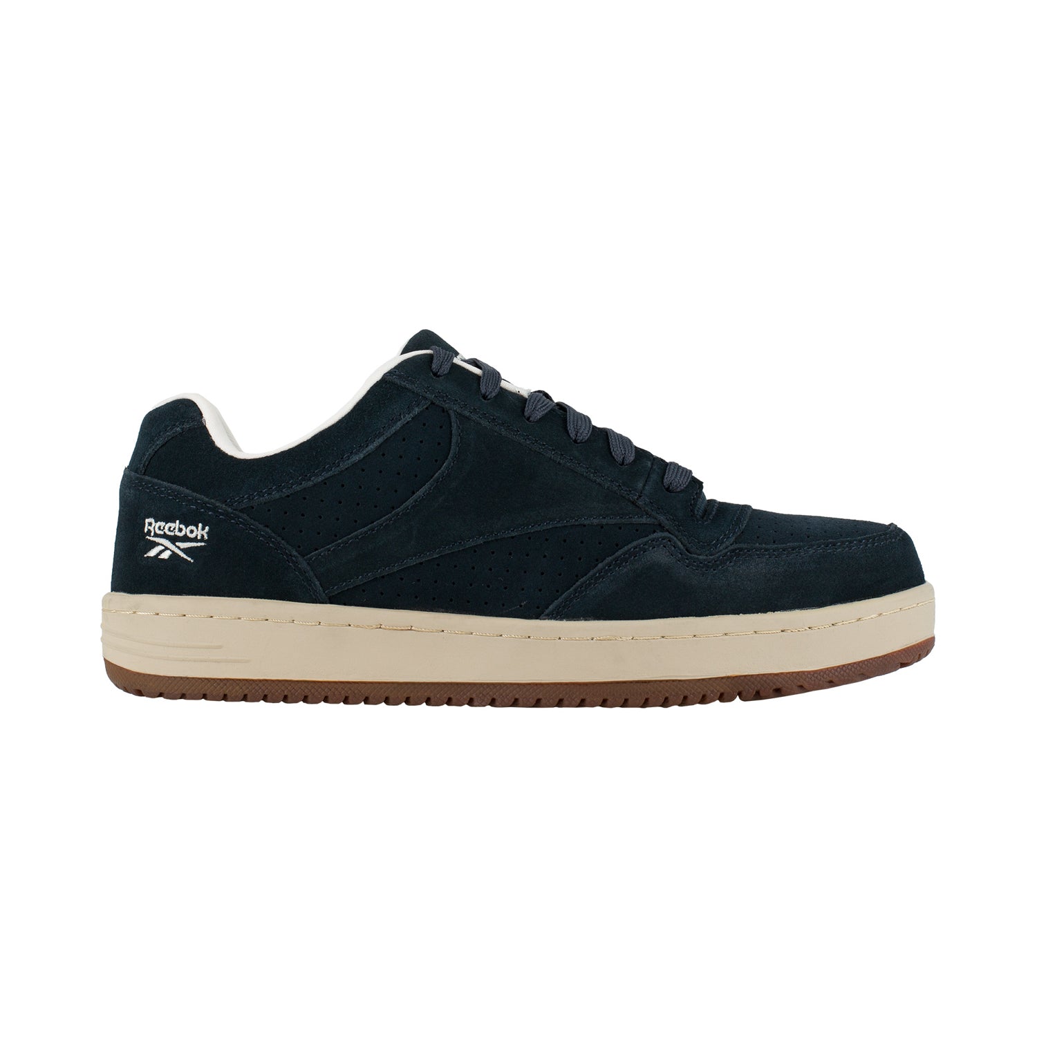 Reebok Womens Navy Leather Work Shoes Soyay Skateboard ST The Western Company
