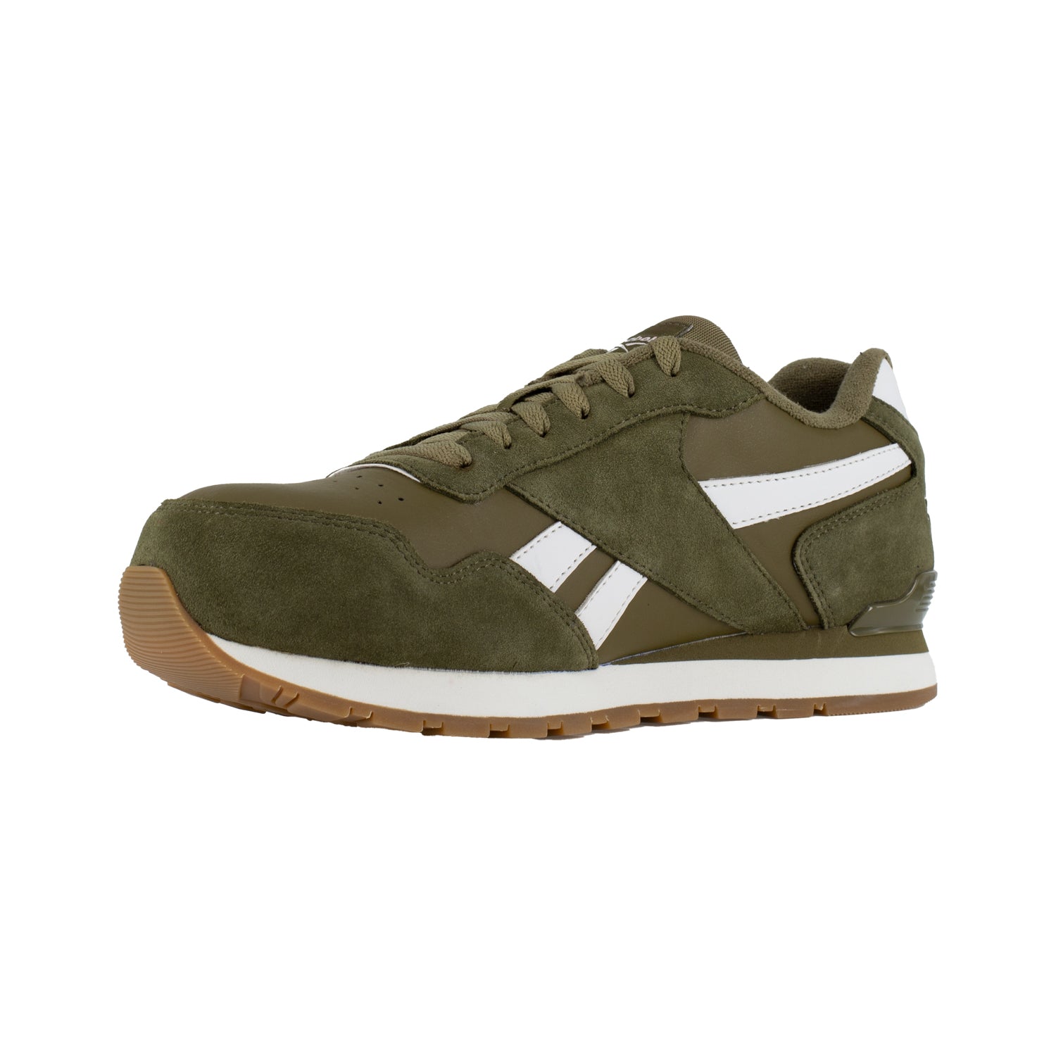 Reebok Mens Olive Work Shoes Classic Sneaker CT – The Western Company