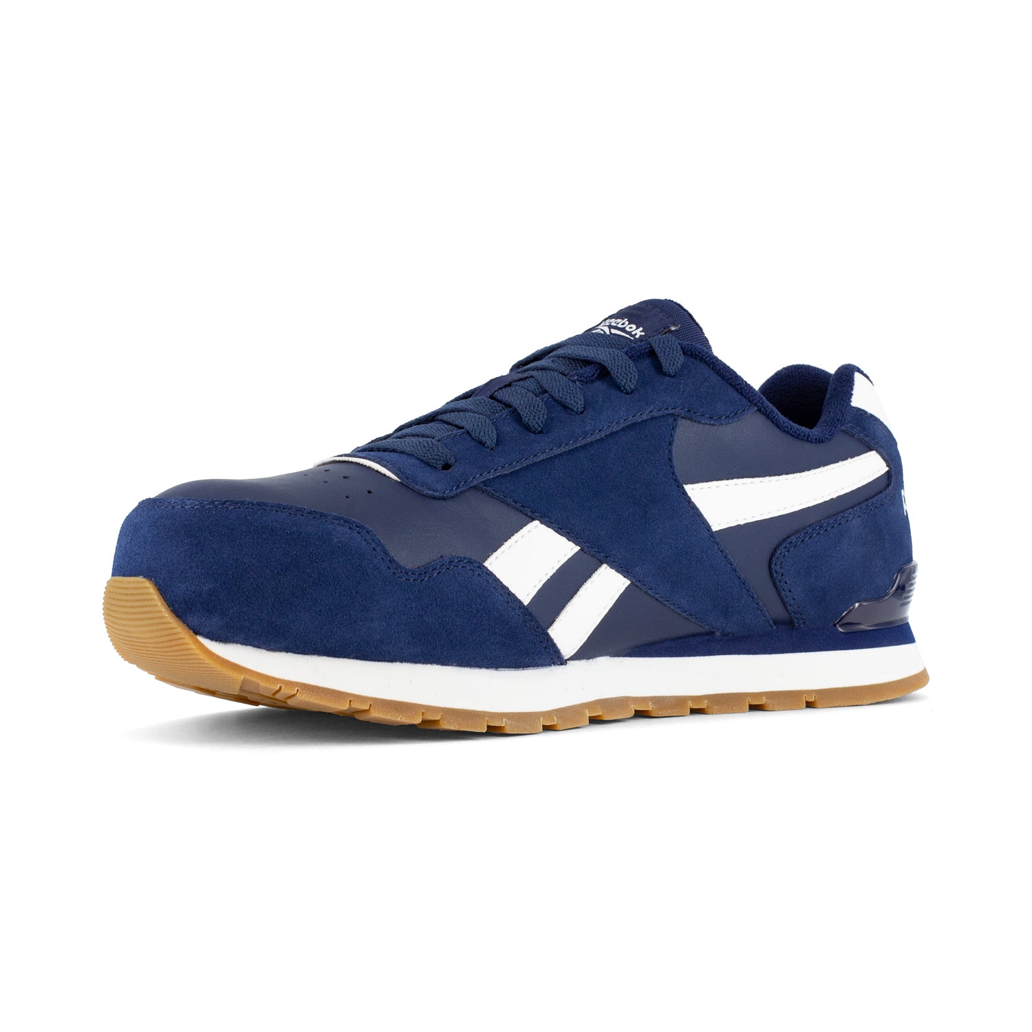 Reebok Navy/White Leather Shoes Harman Sneaker CT – The Western Company