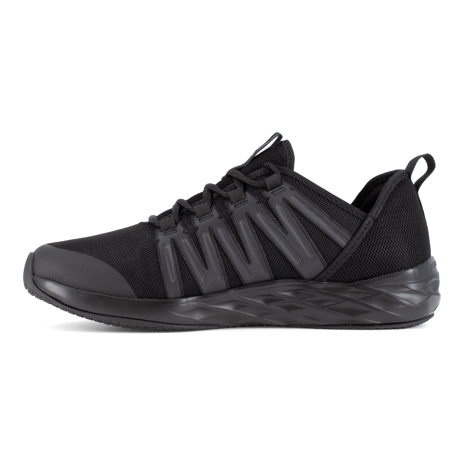 Reebok Womens Astroride Black Mesh Athletic Work Work Shoes The Western Company