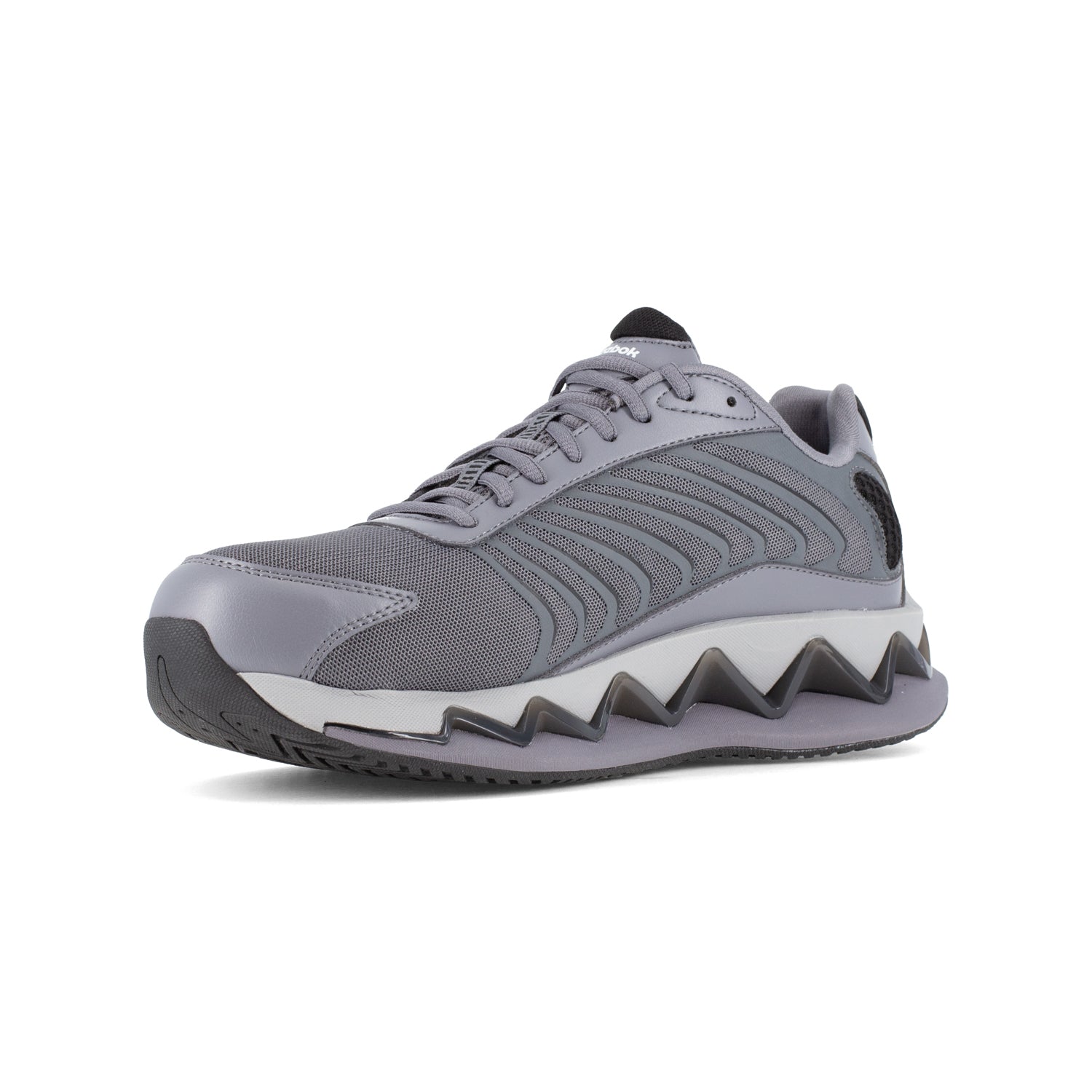 Reebok Mens Zig Elusion Heritage Grey Black Mesh CT Low Cut