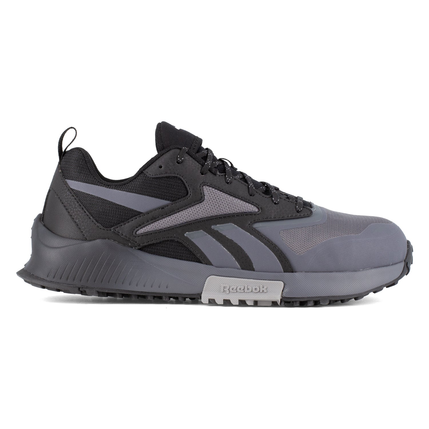 Reebok Mens Lavante 2 Grey Black Mesh CT EH Trail Running Work Shoes The Western Company