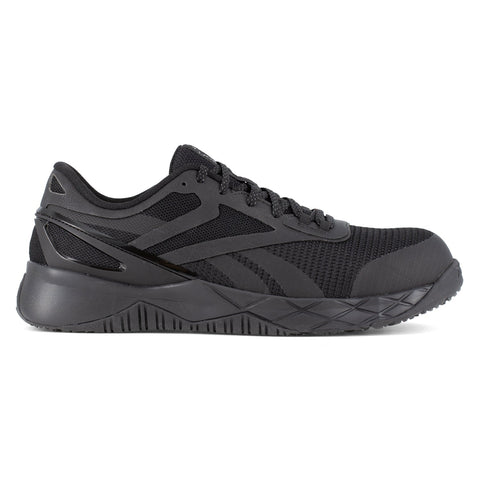 Reebok Mens Nanoflex TR Black Mesh CT EH Athletic Work Shoes