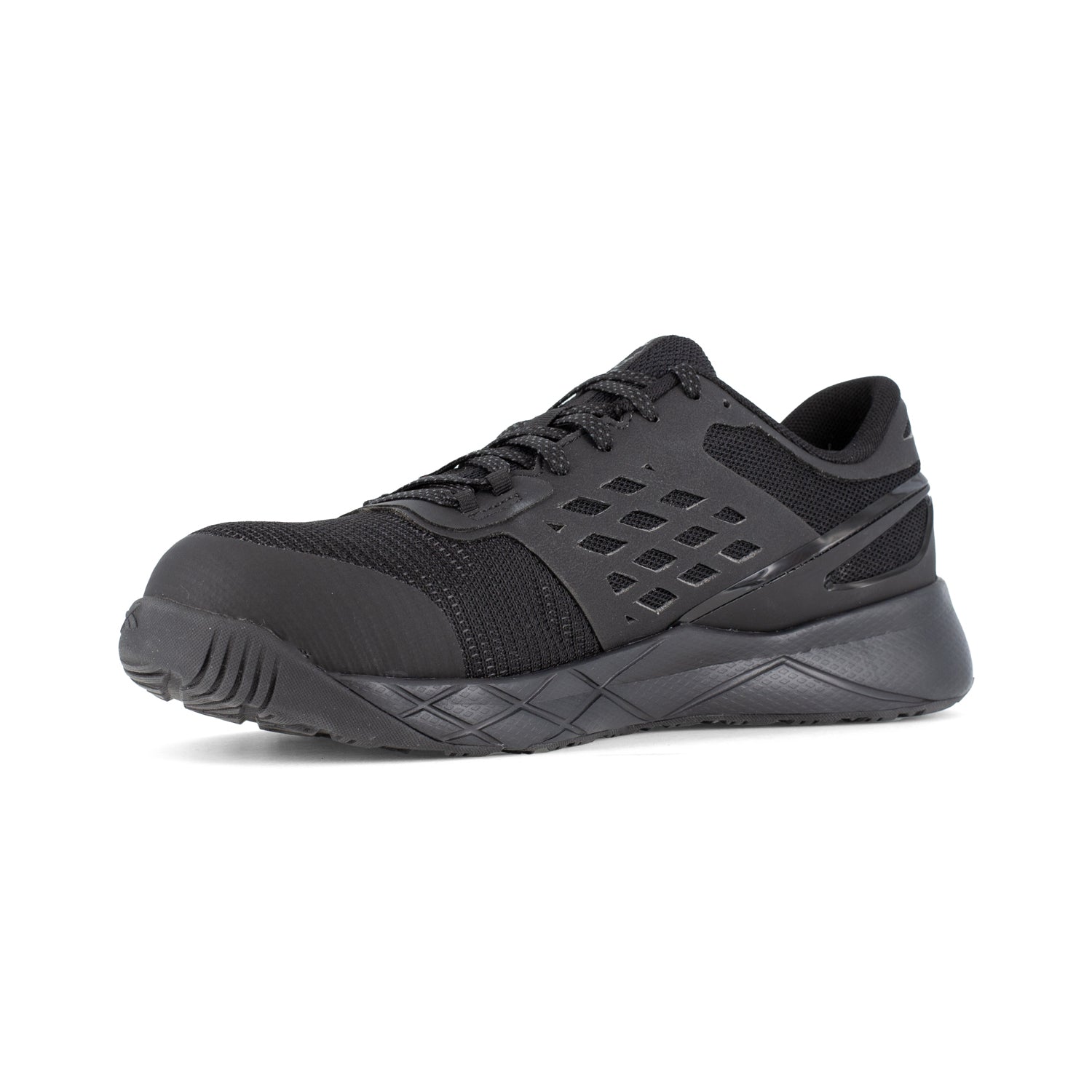 Reebok Mens Nanoflex TR Black Mesh CT EH Athletic Work Shoes – The