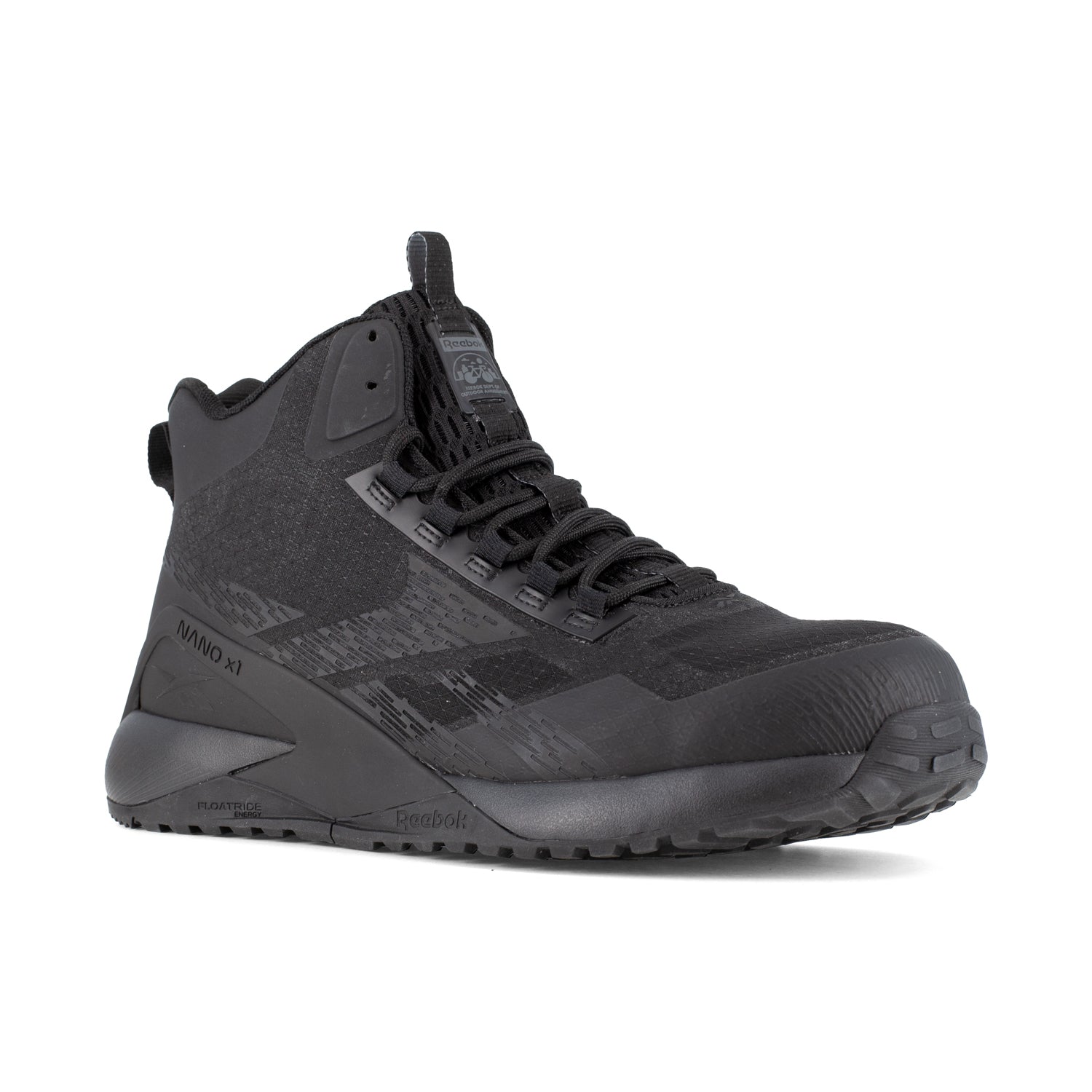 Reebok Womens Nano X1 Adventure Black Mesh CT Athletic Work Boots The Western Company
