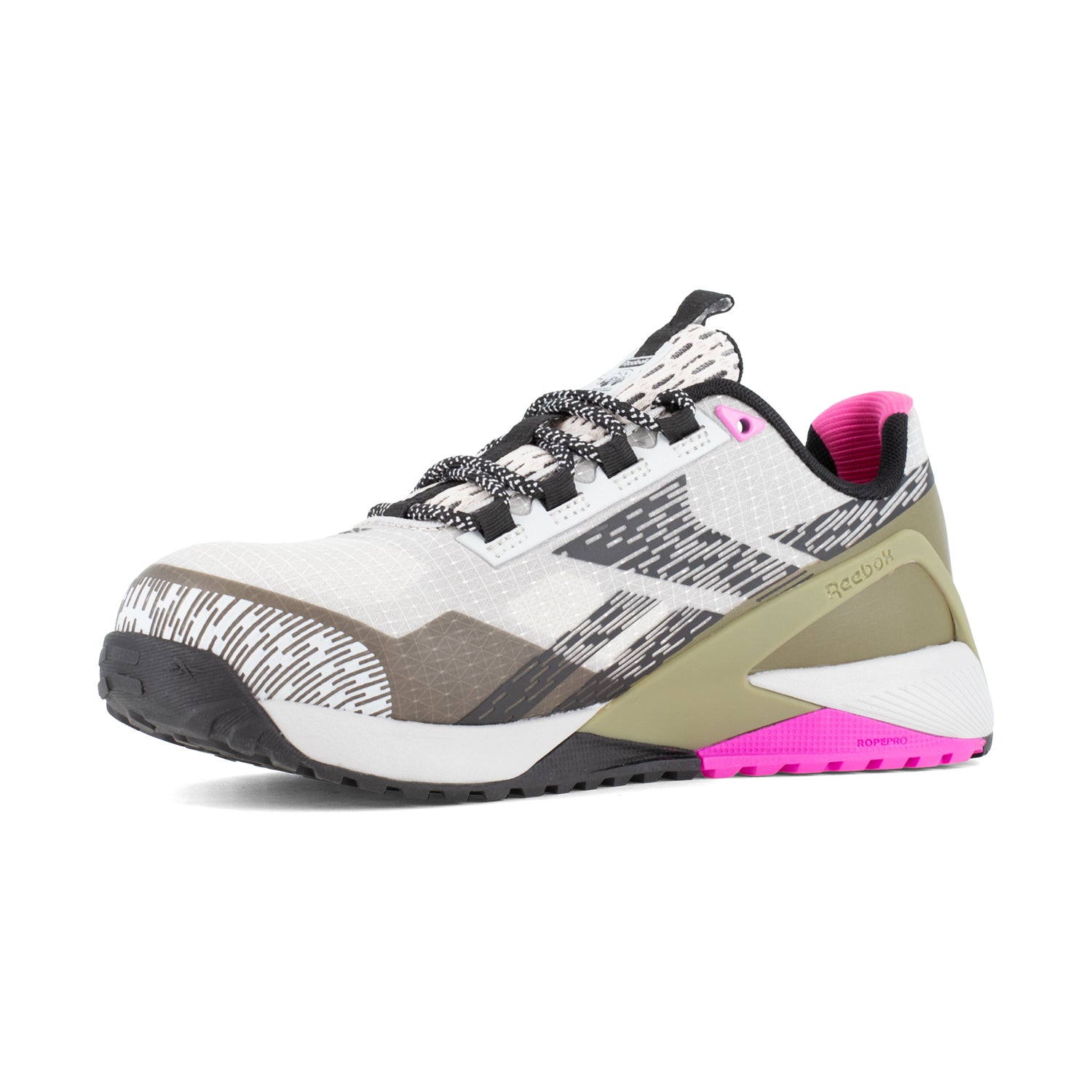 Reebok Womens Nano X1 Adventure Silver/Army Green Mesh CT EH