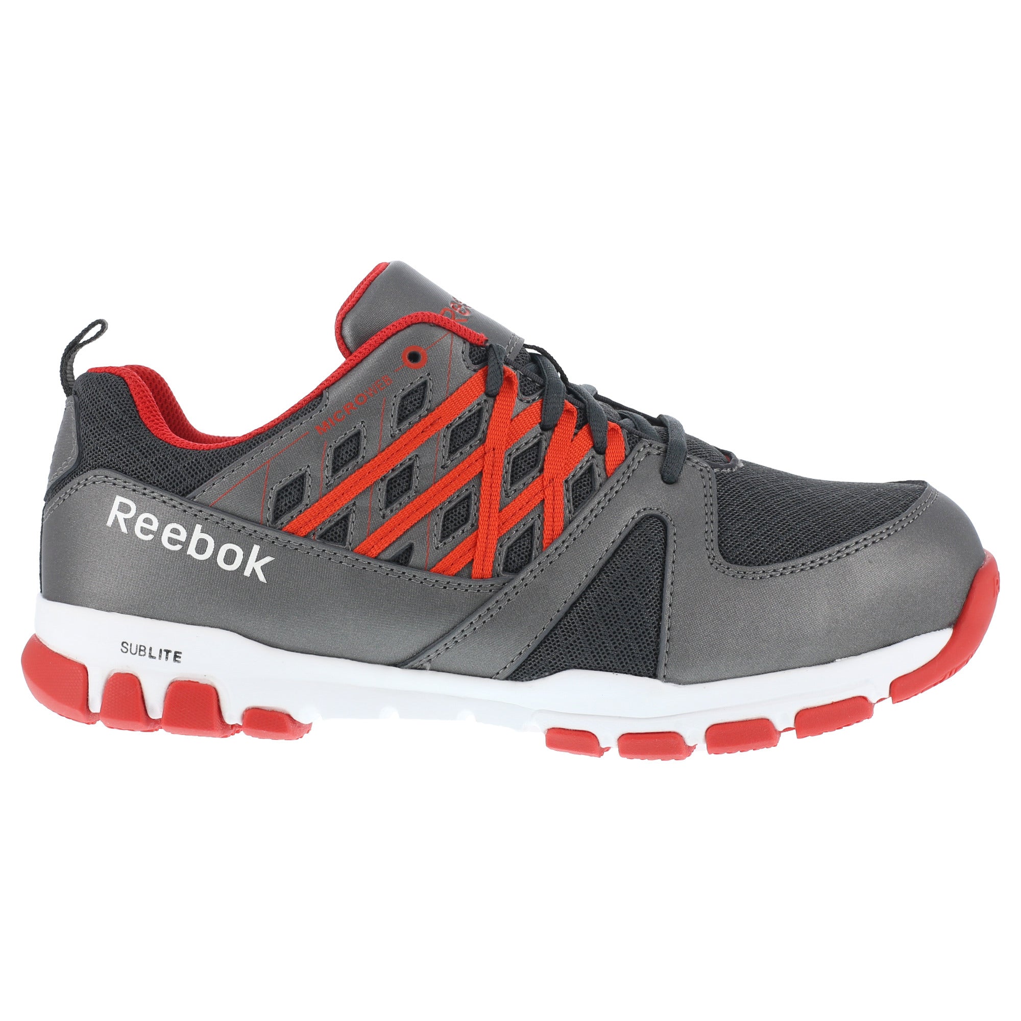 Reebok men grey sublite running shoes Clearance