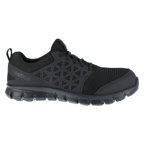 Reebok Womens Black Mesh Work Shoes Athletic Oxford CT