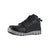 Reebok Mens Black Leather Work Boots Athletic Mid Cut AT Met Guard